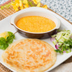 A10. Paratha with Coconut curry dip (2pieces) (V)